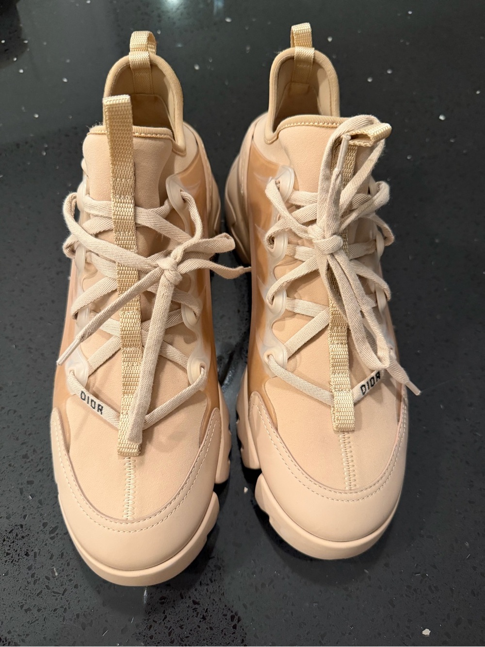 Dior Nude/Tan Chunky Lace-Up Women's Sneakers